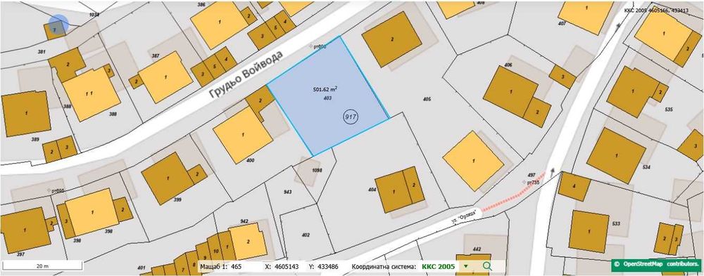 Продава се Парцел в Смолян, в.з. Смолян - 500 кв.м за 160 €/кв.м - Снимка #2