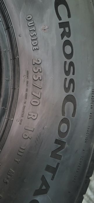 2 anvelope 255 70 16 continental m+s 2024 6,5mm