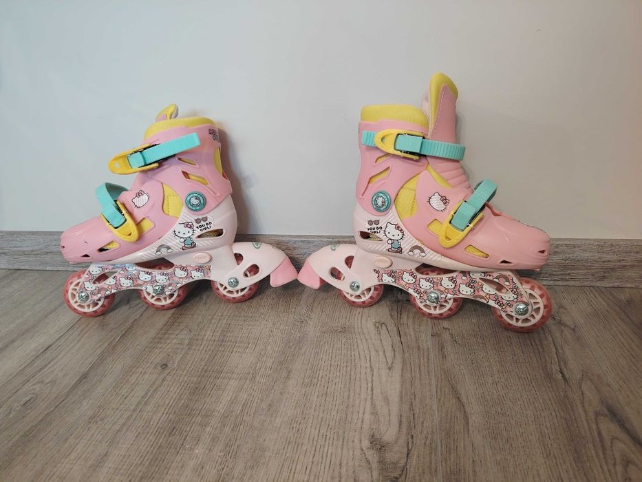 Детски комбинирани ролери и ролкови кънки, Номер 27-30, HELLO KITTY
