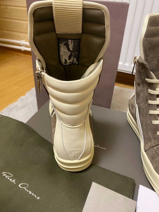 Rick Owens Brown Suede Geobaskets