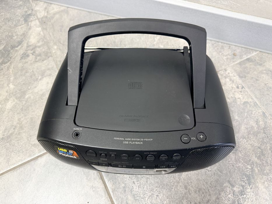 Минисистема FM радио MP3 CD плейър USB четец SONY ZS-PS30CP ...