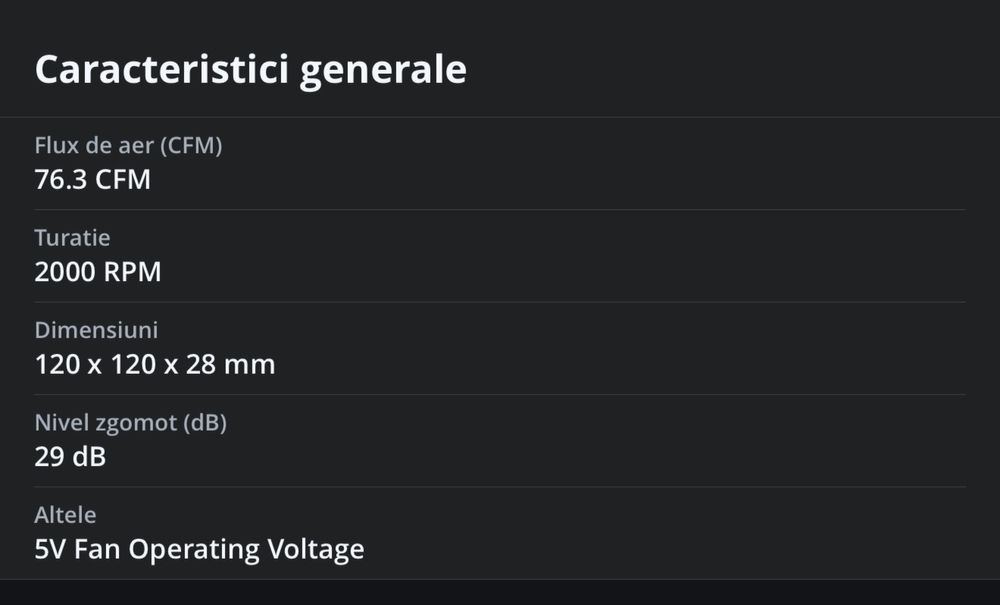 Kit Ventilatoare Asus Tuf Gaming TR120 ARGB Fan Reverse