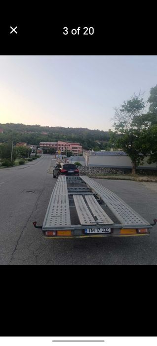 Vand / schimb platforma auto dubla WIOLA W5 – 3 axe – 3500 kg – 2 masini – IMPECABILA