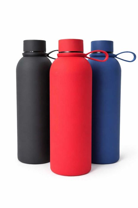 Термос с узким горлом soft-touch