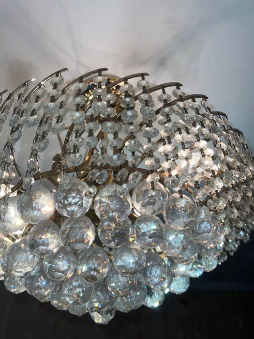 Люстра хрусталь шарики