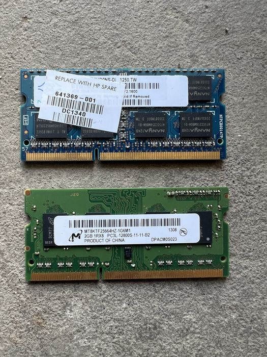 DDR3 4GB RAM за лаптоп 1600 MHz - 2 броя