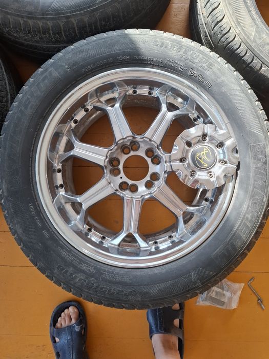 Продам диски хромовые резиной мишлен.