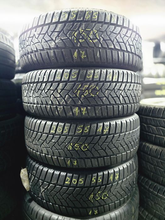 4x 205/55/17 M+S DUNLOP Stare excelentă