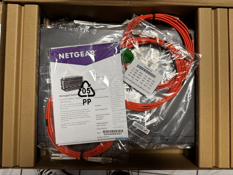 Switch NetGear M4100-12GF GSM7212F-100NES Nou