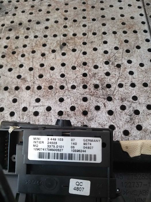 Contact auto cu cheie si buton start stop mini cooper r56 3449103 33750101