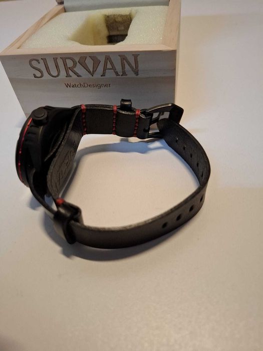 Ceas barbati SURVAN WatchDesigner Japonez automat, mecanism schelet