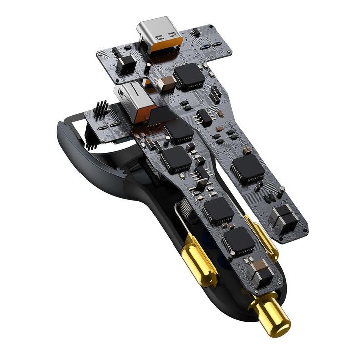 Зарядно за автомобил baseus usb + 2xtype c - qc5 pd 160w