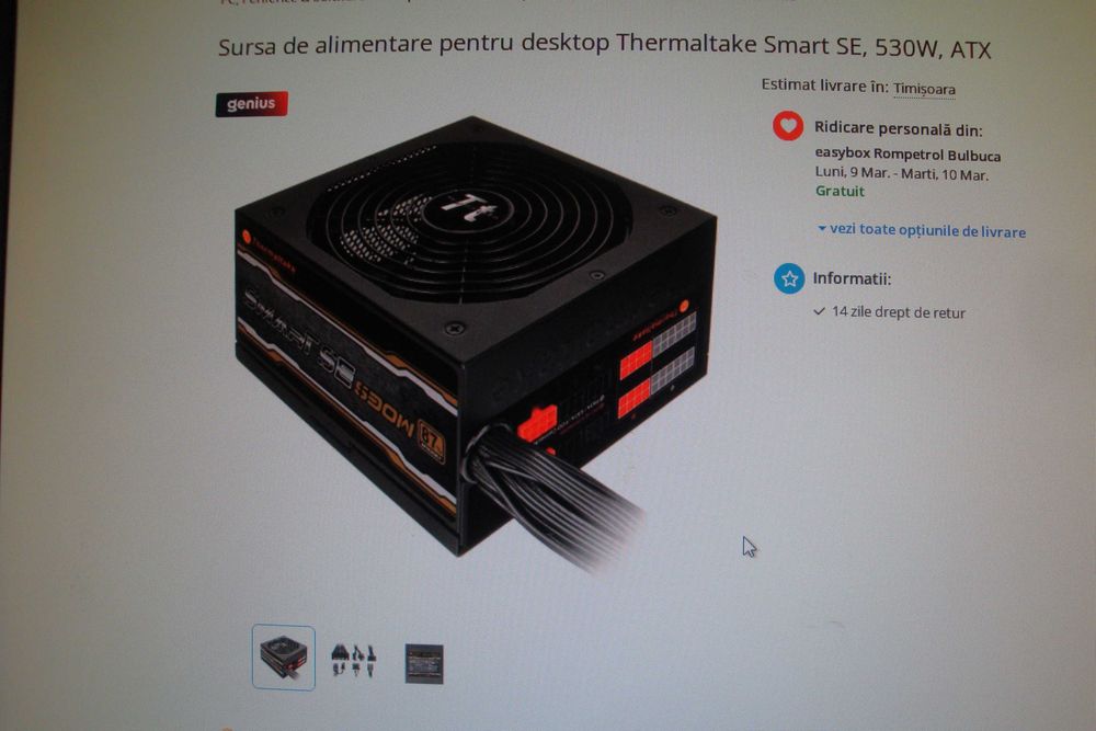 Sursa modulara smart thermaltake sps-530m ( lipsa cabluri )