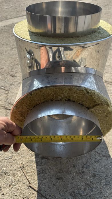 Димоотводи камини котли вата inox