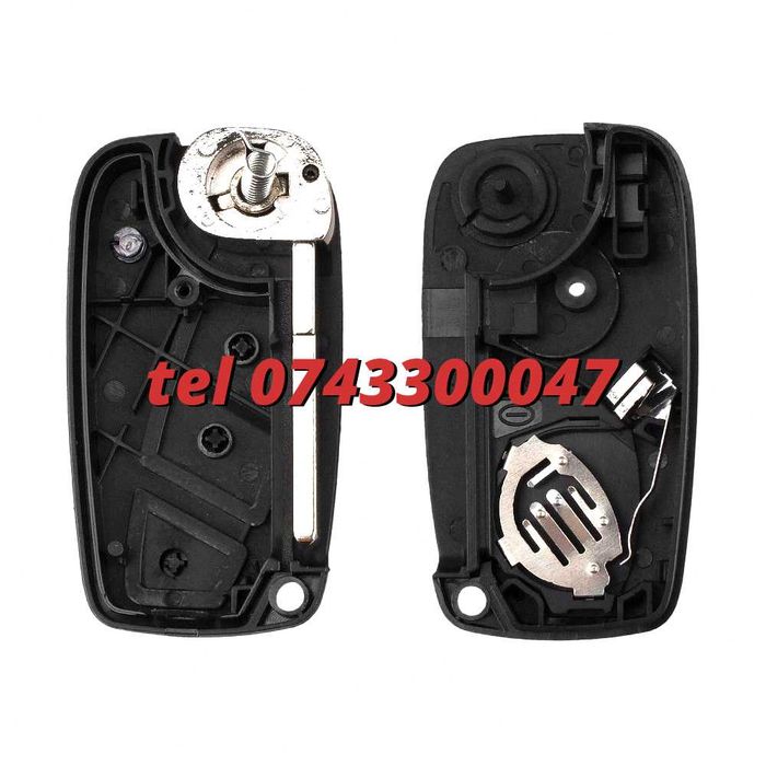 Capac, Telecomanda Pliabila Fiat Punto Ducato Stilo Panda 3 Butoane Pentru Inlocuire Carcasa Cheie Auto Sau Telecomanda Uzata Electronica compatibila