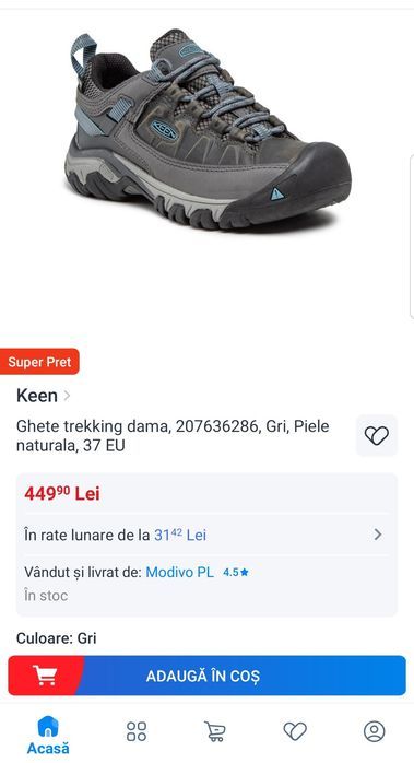 Ghete munte, semighete KEEN Targhee lll KeenDry Waterproof Nubuk Nr 37