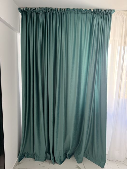 Draperii blackout  turcoaz