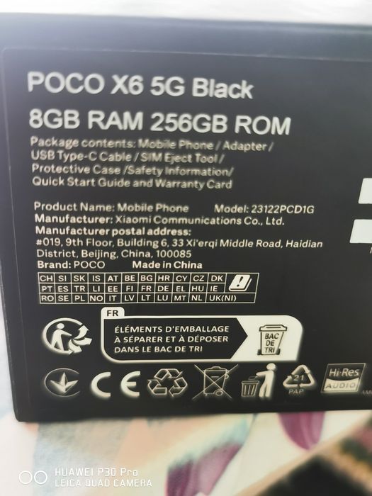 Vand Poco x6 5g.