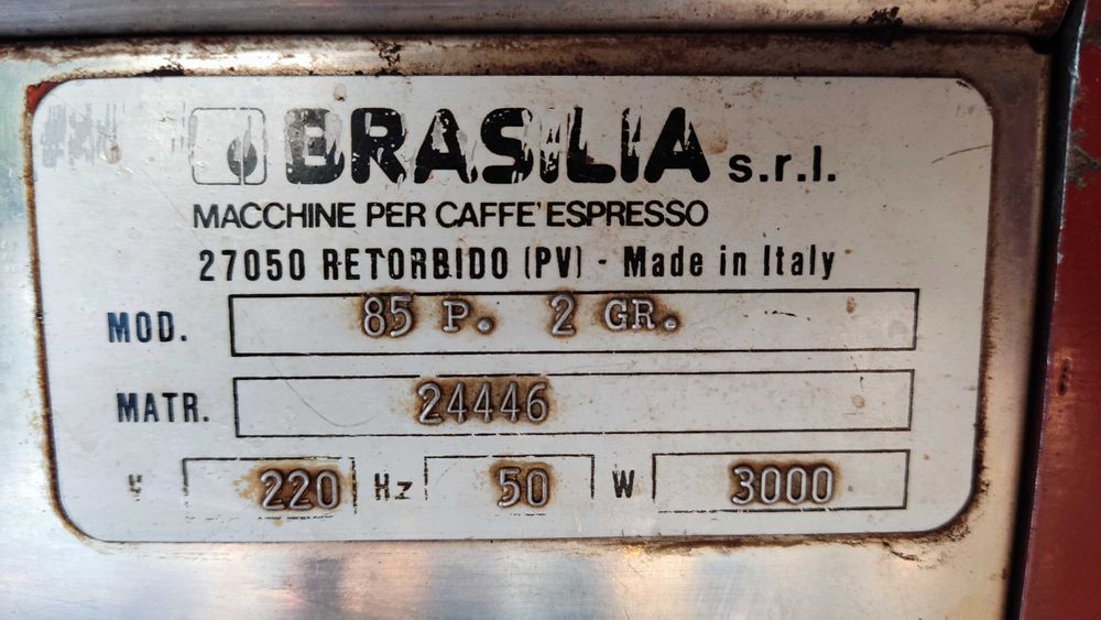 Кафемашина  "BRASILIA" made in Italy
