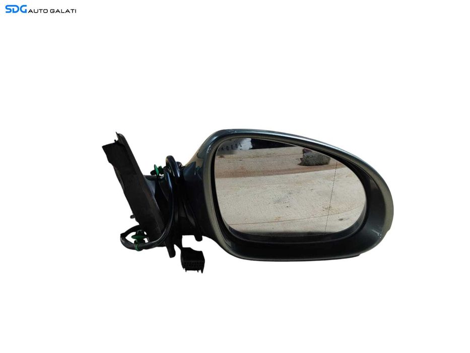 Oglinda Dreapta Electrica Fara Pliere Rabatare Electrica cu Semnalizare Verde Verzui Volkswagen Passat B6 2005 - 2010 [LR0572]