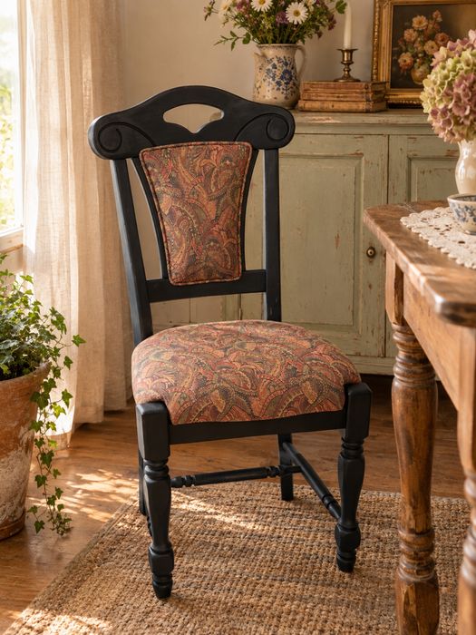 Scaun vintage reinterpretat lemn masiv stejar
