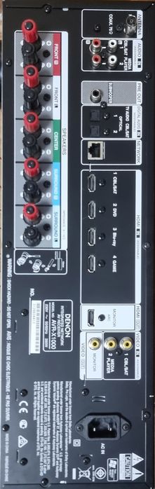 Receiver, amplificator Denon AVR-X1000, cu telecomanda