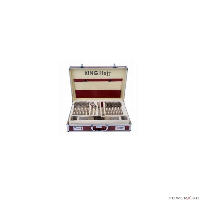 Set tacamuri din inox, 72 de piese, design elegant, Kinghoff
