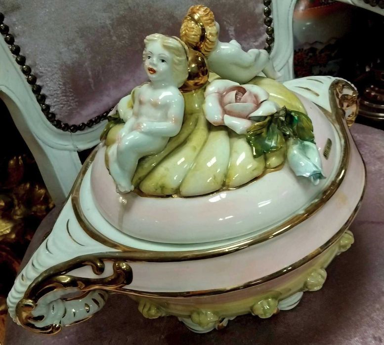 италиянски порцеланов супник