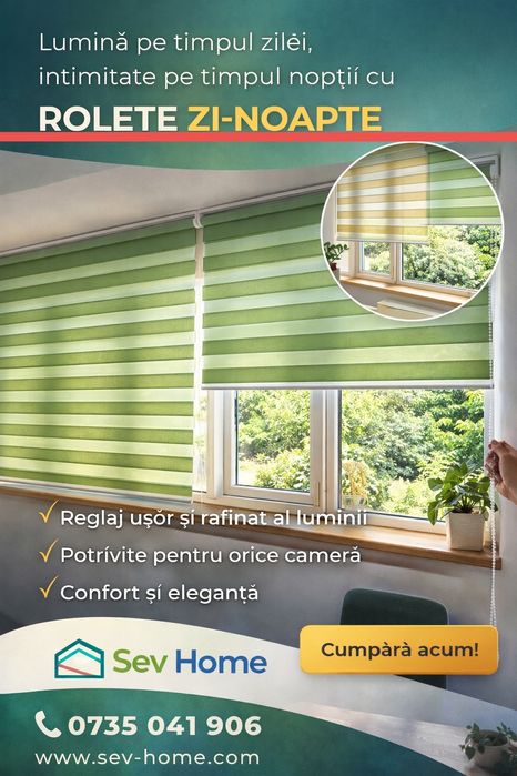 Rolete zi-noapte Moderne Elegante Fiabile