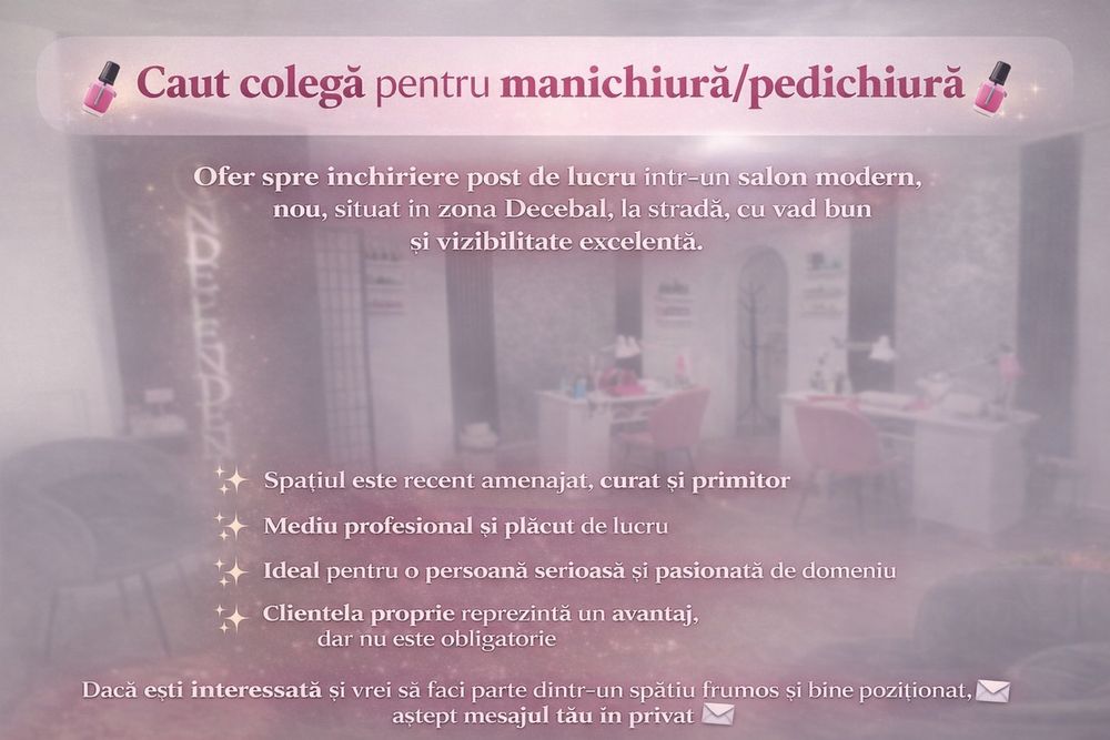 Inchiriez post in salon