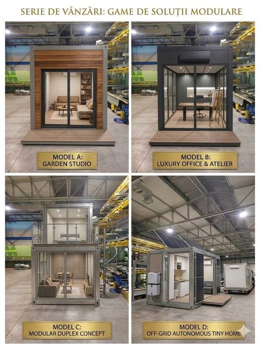 Structuri metalice, containere,casute modulare pentru afacere sau de locuit, panouri sandwich cu spuma / vata, tabla tip tigla / cutata - PRODUCATOR