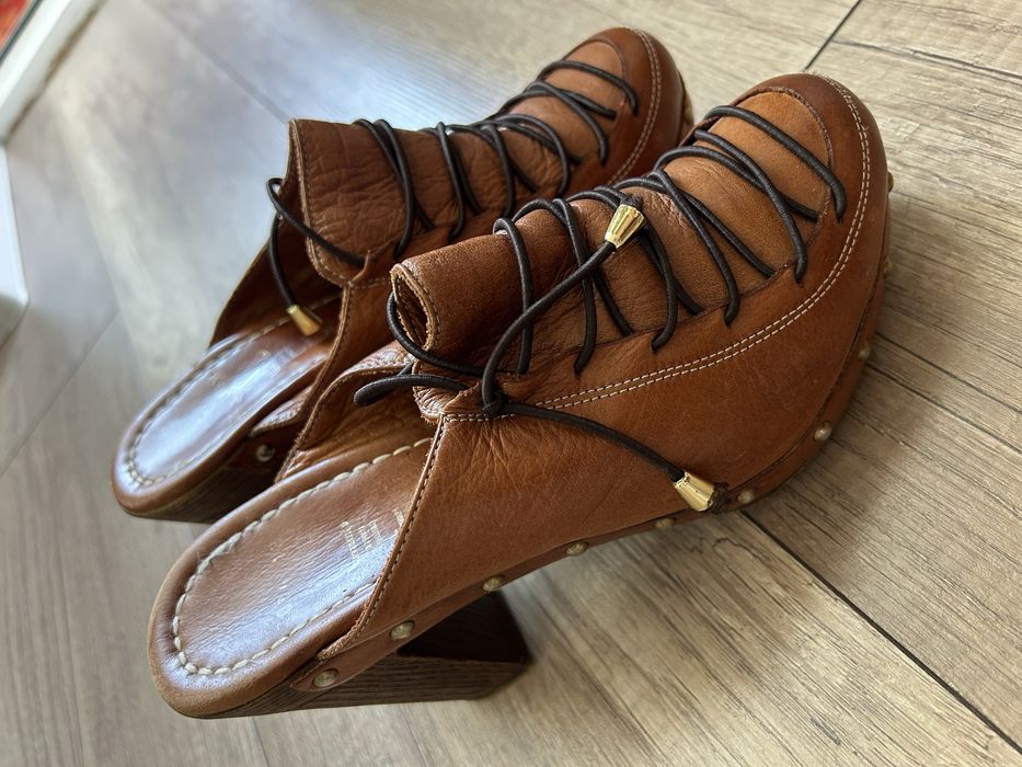 Босоножки белорусские кожаные сабо