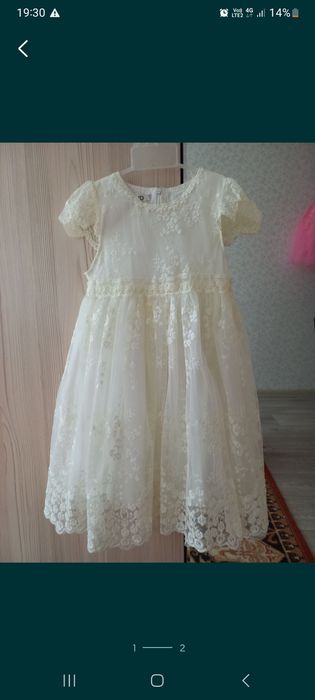 Нарядное платье для девочки 4–6 лет