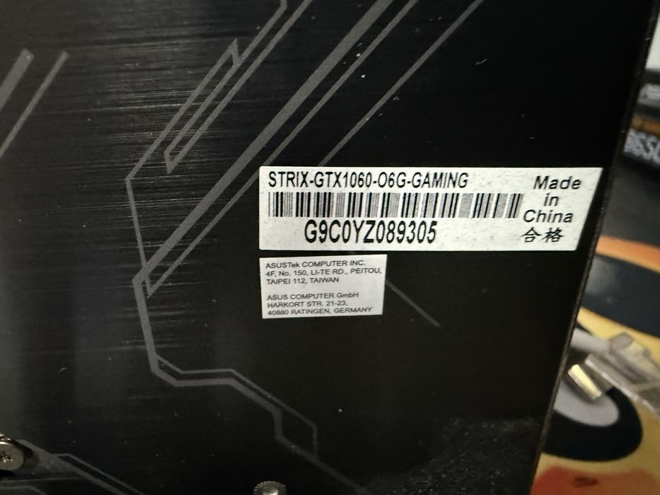 Vand schimb placa video Asus strix GTX 1060 6Gb GDDR5 192 bit