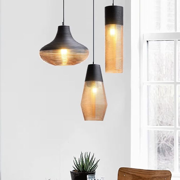 Висяща таванна лампа модерна кристална лампа с три глави индустриален