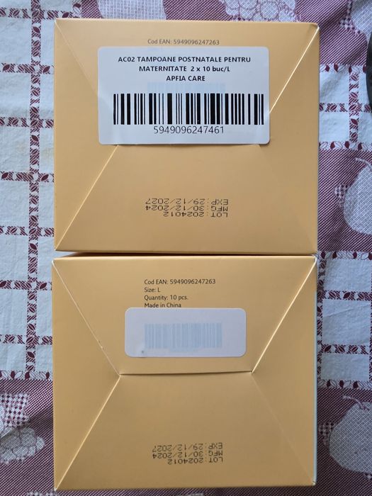 Tampoane maternitate L ,2 cutii x10 buc
