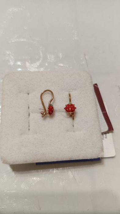 Золотые серьги, 585 проба