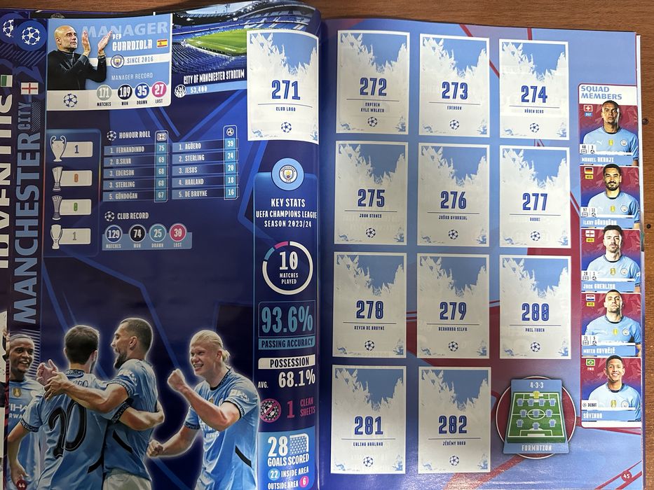 Альбом стартовый набор Лига Чемпионов 2024/2025 Topps (+ 10 стикеров)