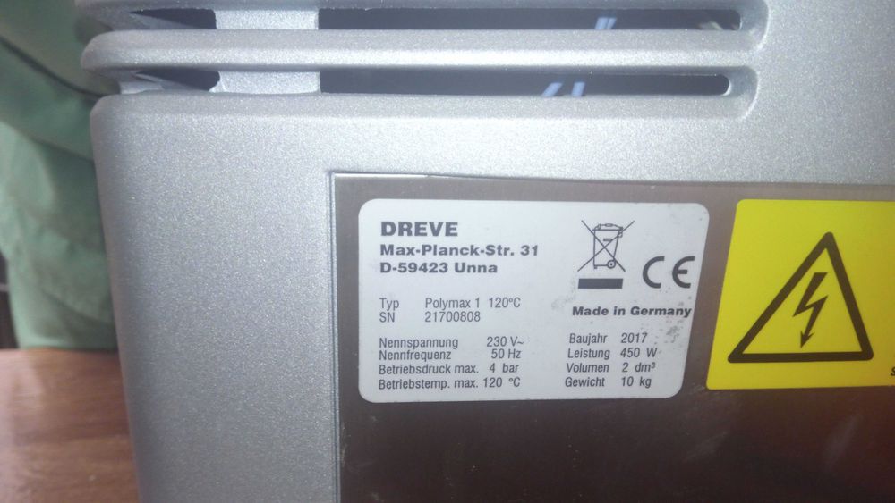 Oala barometrica Polimax 1 Dreve Dentamid  laborator tehnica dentara