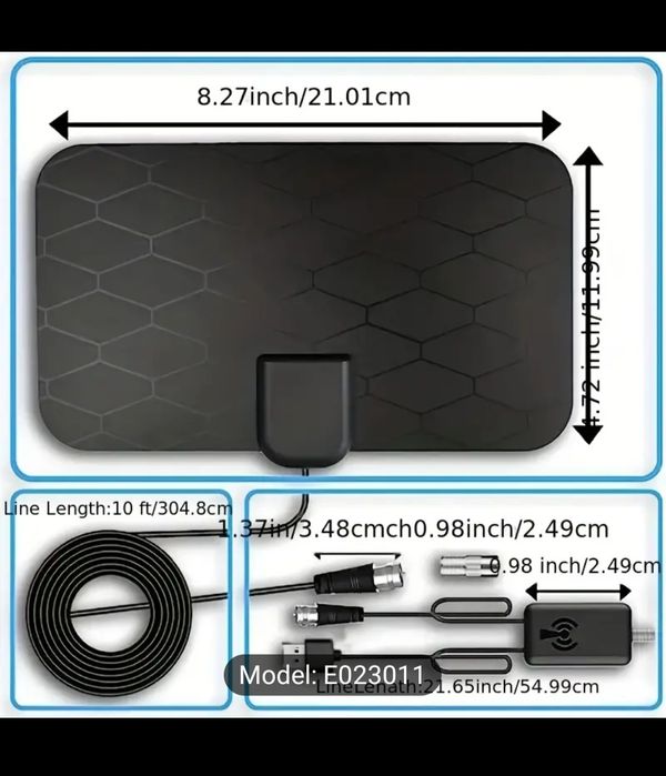 Antena TV digitală HD amplificată pentru interior, potrivită pentru te