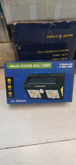 Yangi karobka dakiment sensorli quyoshdan zaryad olib yonadi