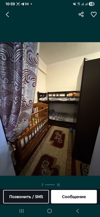 Сдаётся своя 2 ком квартира Сергели 6а, метро,дехкан базар