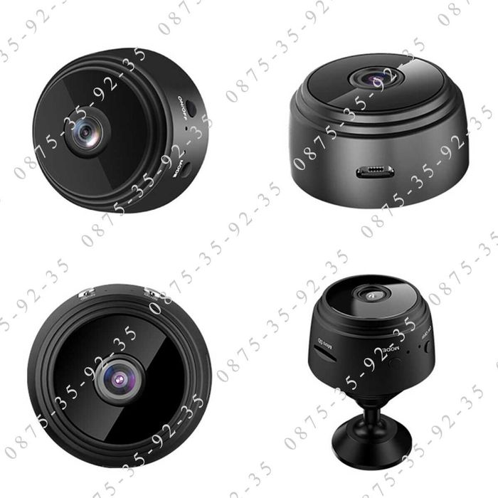 Wi-Fi mini Camera. Шпионска безжична мини скрита Камера за наблюдение.