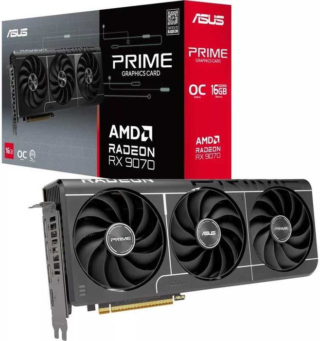 Placa video ASUS PRIME AMD RADEON RX 9070 XT OC, 16GB, 256-bit NOUA