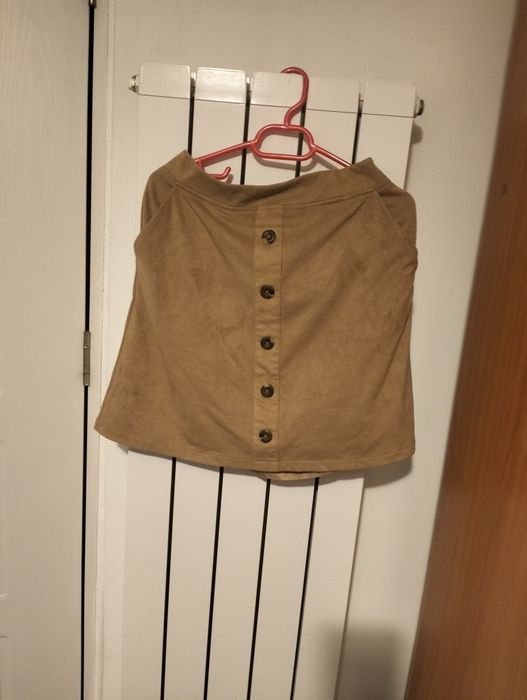 Fusta dama piele întoarsă Zara