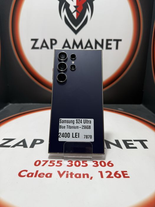Zap Amanet Vitan - Samsung S24 Ultra - Blue Titanium - 256Gb
