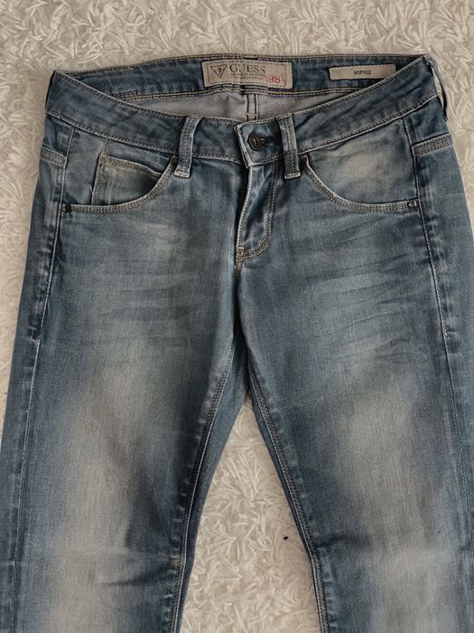 Дънки Guess slim и mom jeans