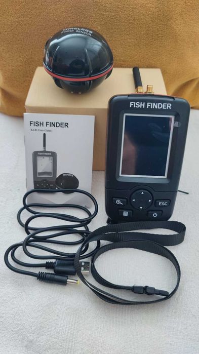 Безжичен сонар за риболов - 125KHz подводна камера за дълбочина 0.6-45M,