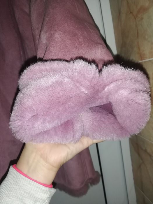 Детско лилаво палто