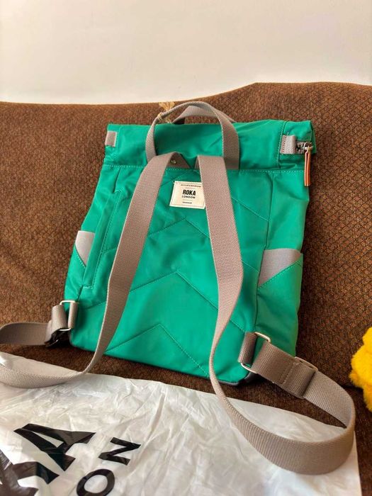 ROKA London Canfield B Medium Backpack – Emerald Green